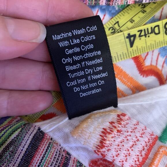 Altar'd State Women's Embroidered Aztec Halter Crop Top, Size XS, Fits Like S-M - Picture 9 of 11